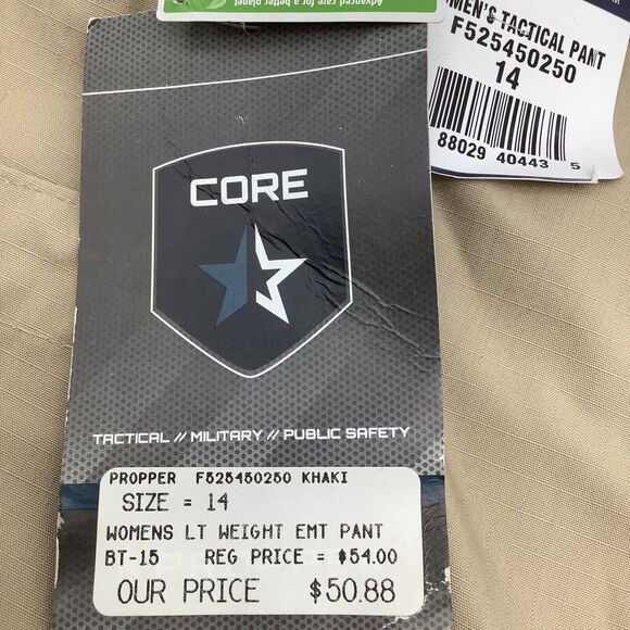 Propper Womens Tactical Pants Tan Size‎ 14 NWT - Picture 15 of 16